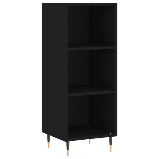 Buffet noir 34,5x32,5x90 cm bois d’ingénierie - Buffets & bahuts