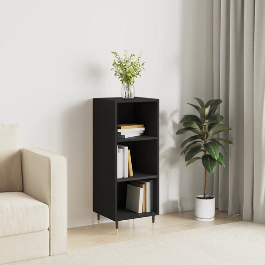 Buffet noir 34,5x32,5x90 cm bois d’ingénierie - Buffets & bahuts