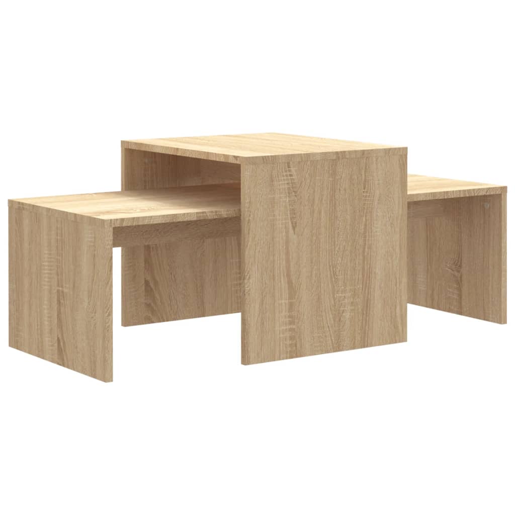 Ensemble de tables basses Chêne sonoma bois d’ingénierie - Tables basses