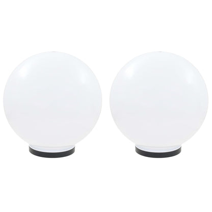 Lampe à LED sous forme de boule 2 pcs Sphérique 40 cm PMMA - Éclairage extérieur