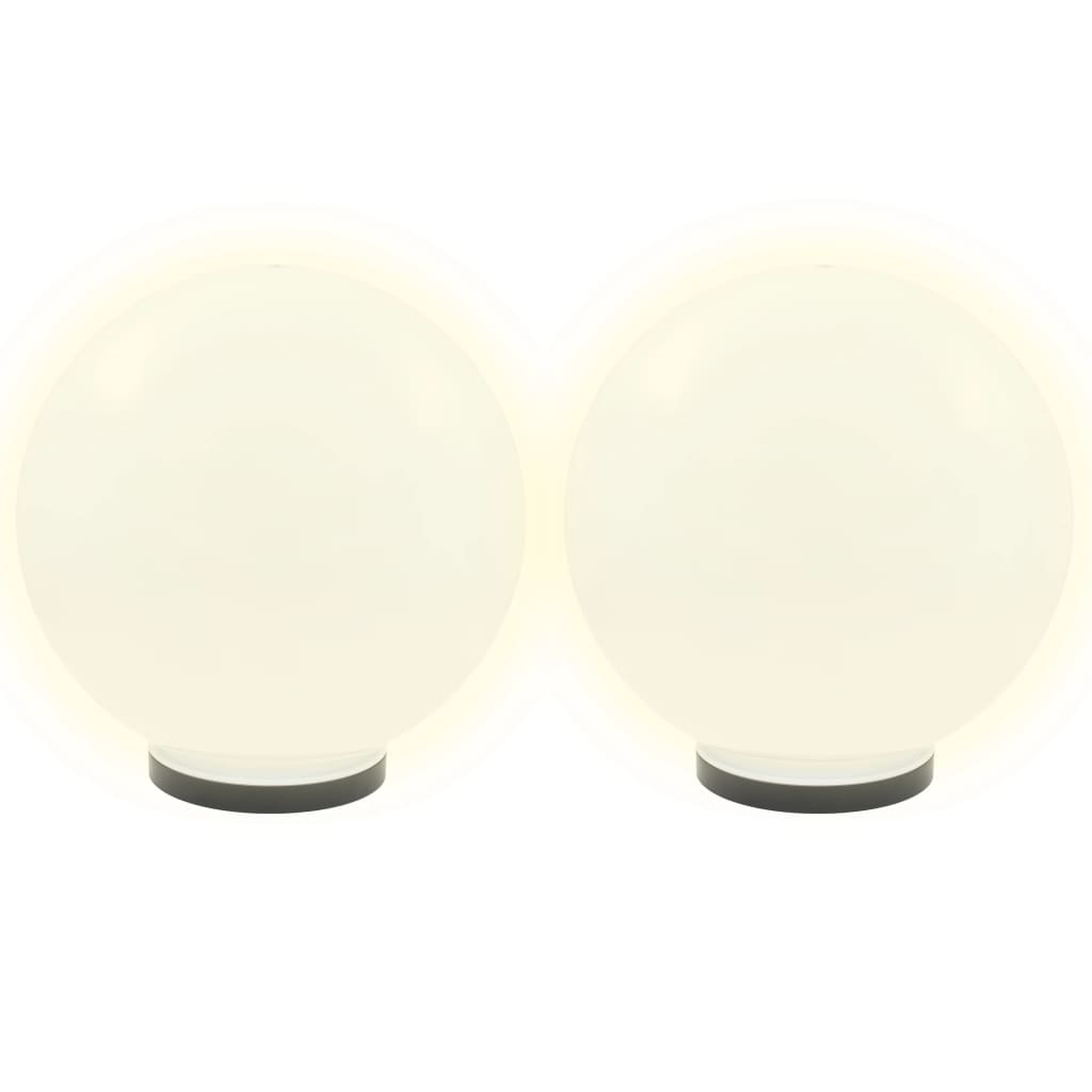 Lampe à LED sous forme de boule 2 pcs Sphérique 40 cm PMMA - Éclairage extérieur