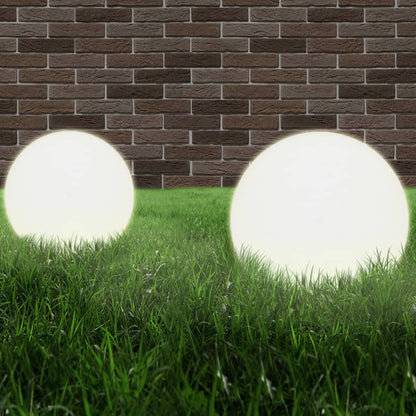 Lampe à LED sous forme de boule 2 pcs Sphérique 40 cm PMMA - Éclairage extérieur