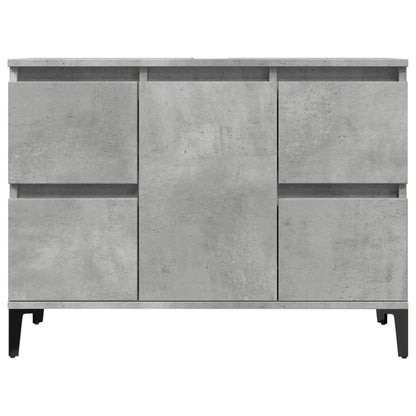 Meuble d’évier gris béton 80x33x60 cm bois d’ingénierie - Meubles-lavabos de salle de bains