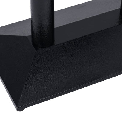 Pied de table de bistro noir 70x40x72 cm fonte - Pieds de table