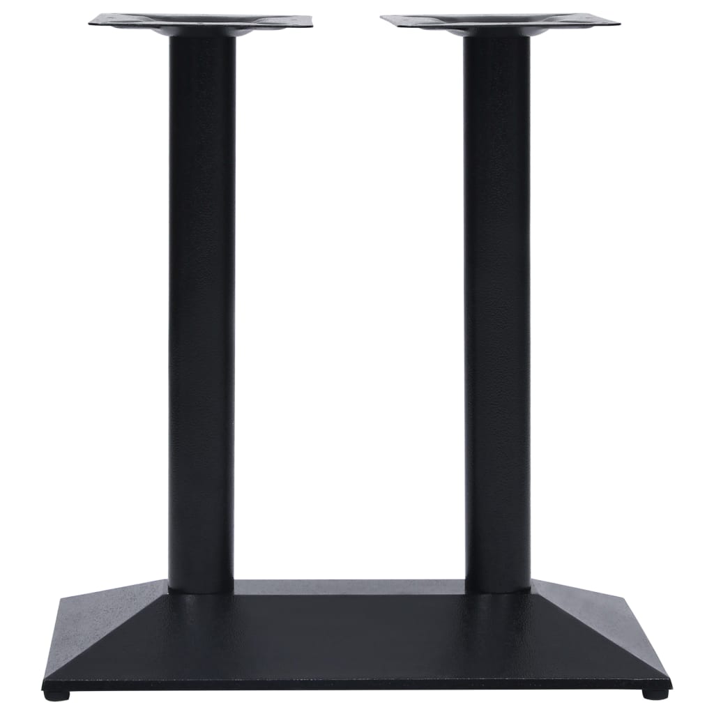 Pied de table de bistro noir 70x40x72 cm fonte - Pieds de table