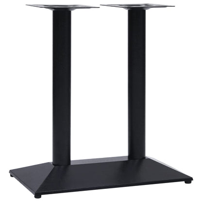 Pied de table de bistro noir 70x40x72 cm fonte - Pieds de table