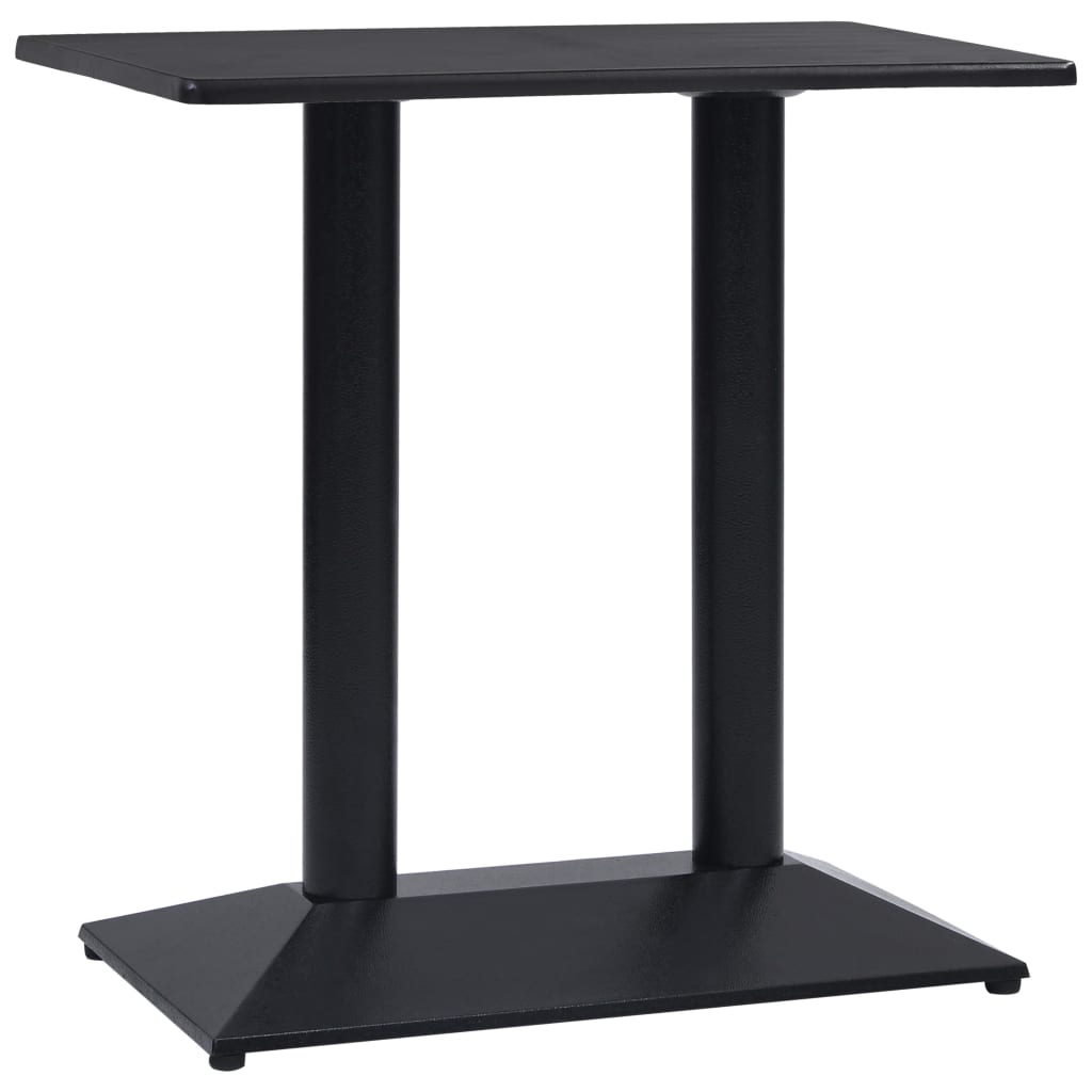 Pied de table de bistro noir 70x40x72 cm fonte - Pieds de table