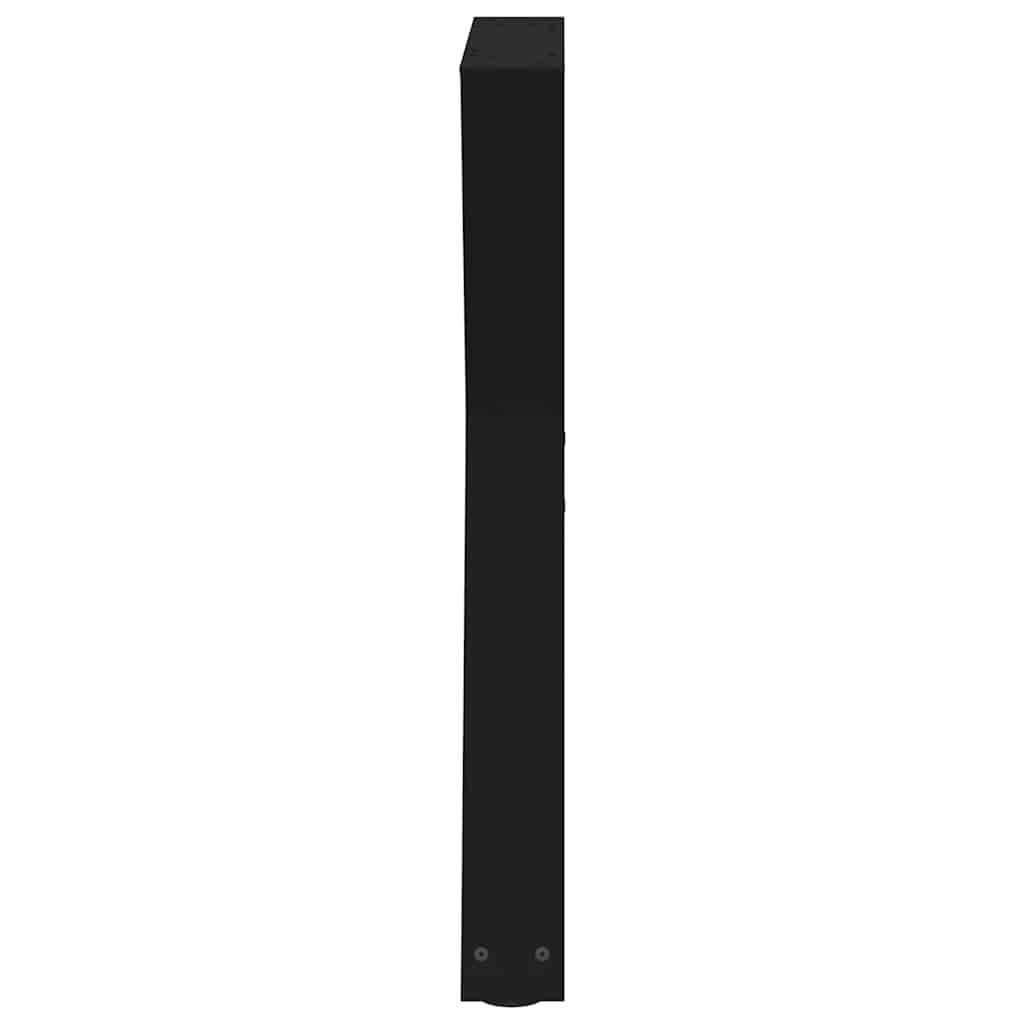 Pieds de table à manger 2 pcs noir 50x(72-73,3) cm - Pieds de table