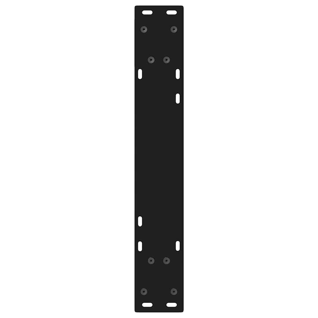Pieds de table à manger 2 pcs noir 50x(72-73,3) cm - Pieds de table
