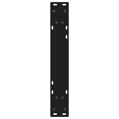 Pieds de table à manger 2 pcs noir 50x(72-73,3) cm - Pieds de table