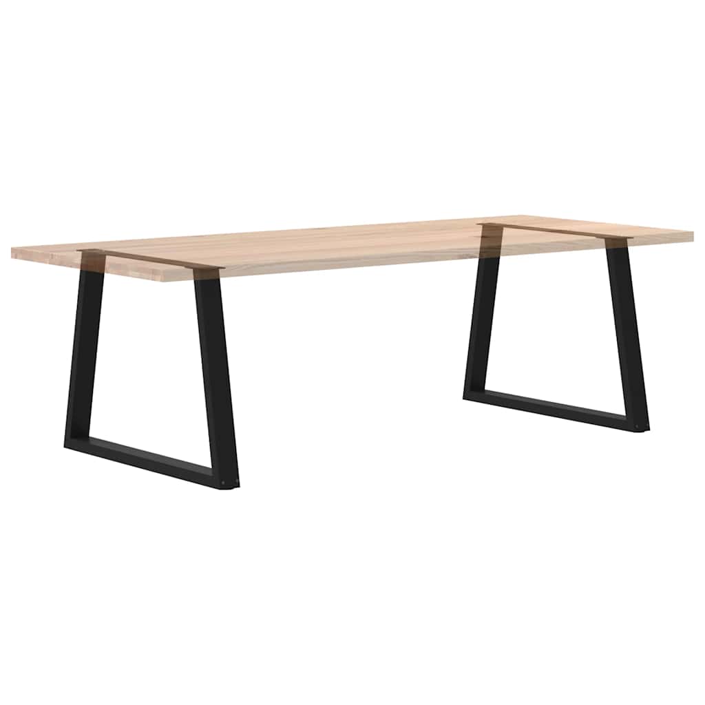 Pieds de table à manger forme de V 2 pcs noir 100x(72-73,3) cm - Pieds de table