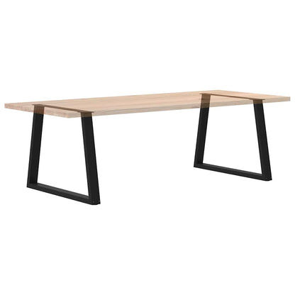Pieds de table à manger forme de V 2 pcs noir 100x(72-73,3) cm - Pieds de table