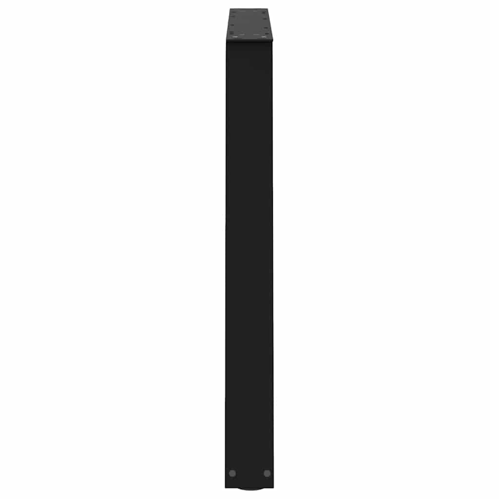 Pieds de table à manger forme de V 2 pcs noir 100x(72-73,3) cm - Pieds de table