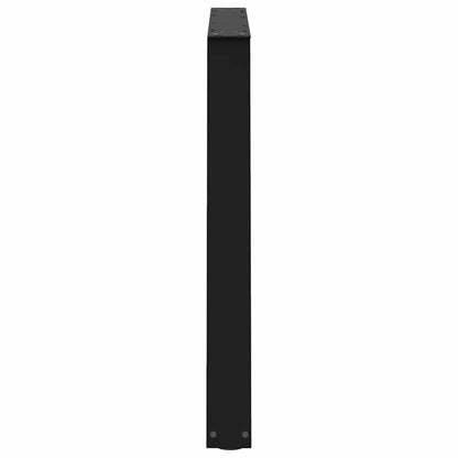 Pieds de table à manger forme de V 2 pcs noir 100x(72-73,3) cm - Pieds de table