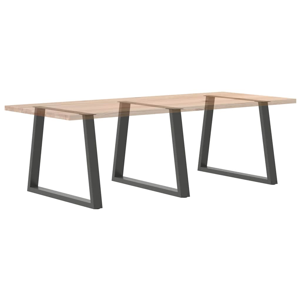 Pieds de table à manger forme de V 3 pcs 100x(72-73,3) cm acier - Pieds de table