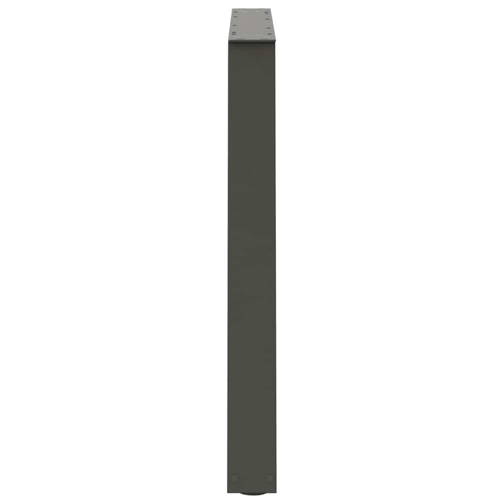 Pieds de table à manger forme de V 3 pcs 100x(72-73,3) cm acier - Pieds de table