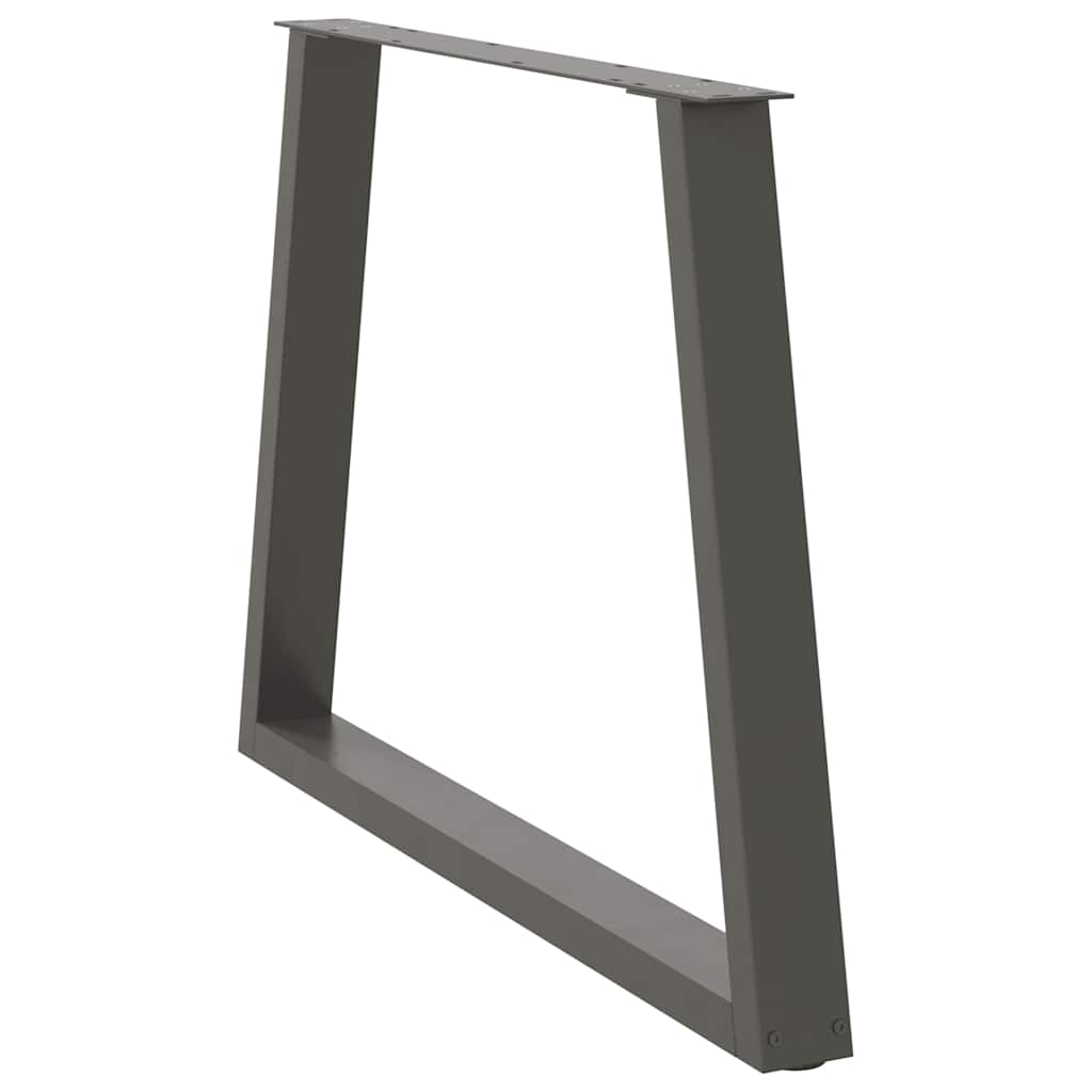Pieds de table à manger forme de V 3 pcs 100x(72-73,3) cm acier - Pieds de table