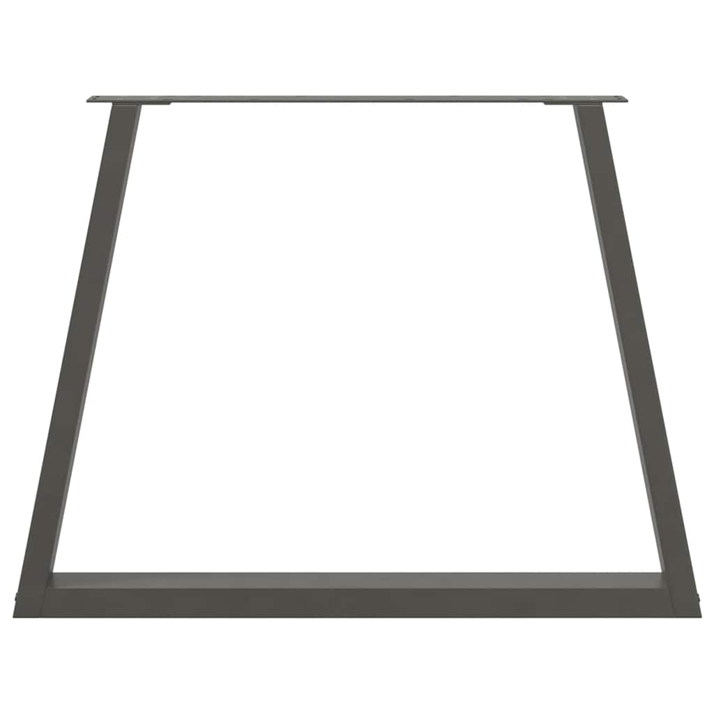 Pieds de table à manger forme de V 3 pcs 100x(72-73,3) cm acier - Pieds de table