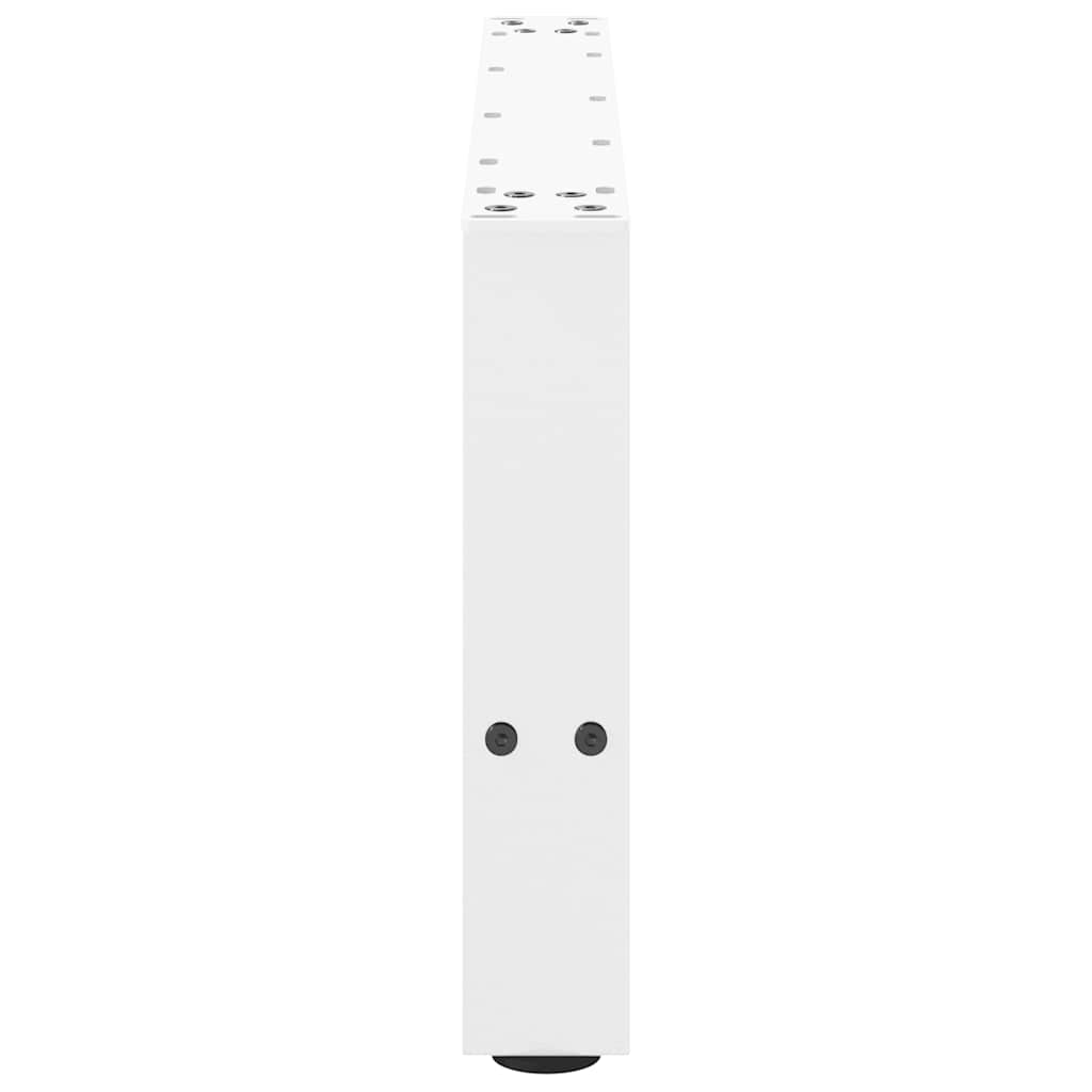 Pieds de table basse blanc 2 pcs 70x(30-31) cm acier - Pieds de table