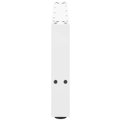 Pieds de table basse blanc 2 pcs 70x(30-31) cm acier - Pieds de table