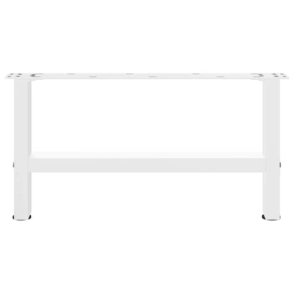 Pieds de table basse blanc 2 pcs 70x(30-31) cm acier - Pieds de table