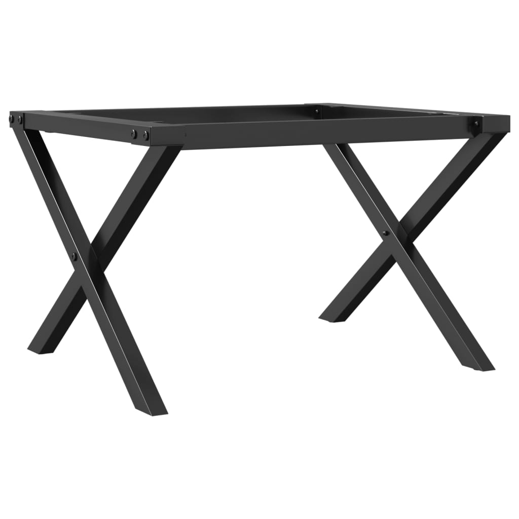 Pieds de table basse cadre en X 50x40x38 cm acier - Pieds de table