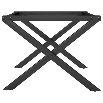 Pieds de table basse cadre en X 50x40x38 cm acier - Pieds de table