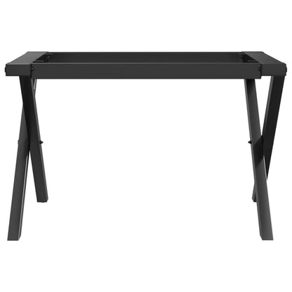 Pieds de table basse cadre en X 50x40x38 cm acier - Pieds de table