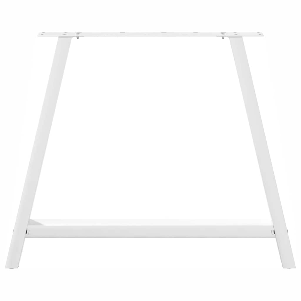 Pieds de table basse forme de A 2 pcs blanc 90x(72-73) cm acier - Pieds de table