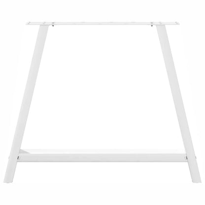 Pieds de table basse forme de A 2 pcs blanc 90x(72-73) cm acier - Pieds de table