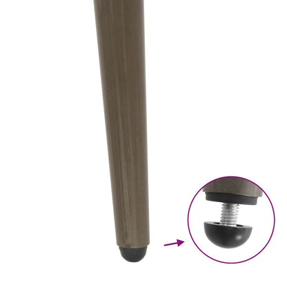 Pieds de table basse forme conique 4 pcs acier naturel 72-73 cm - Pieds de table