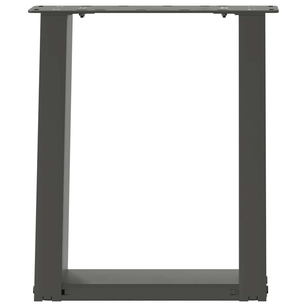 Pieds de table basse forme de U 2 pcs anthracite 38x(42-43) cm - Pieds de table