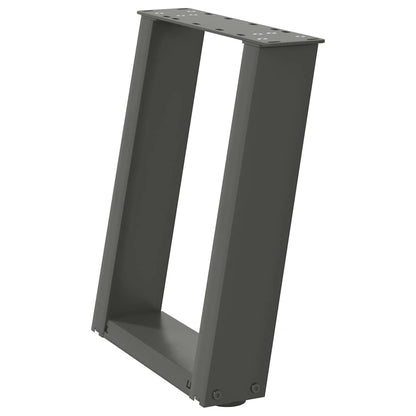 Pieds de table basse forme de U 2 pcs anthracite 38x(42-43) cm - Pieds de table