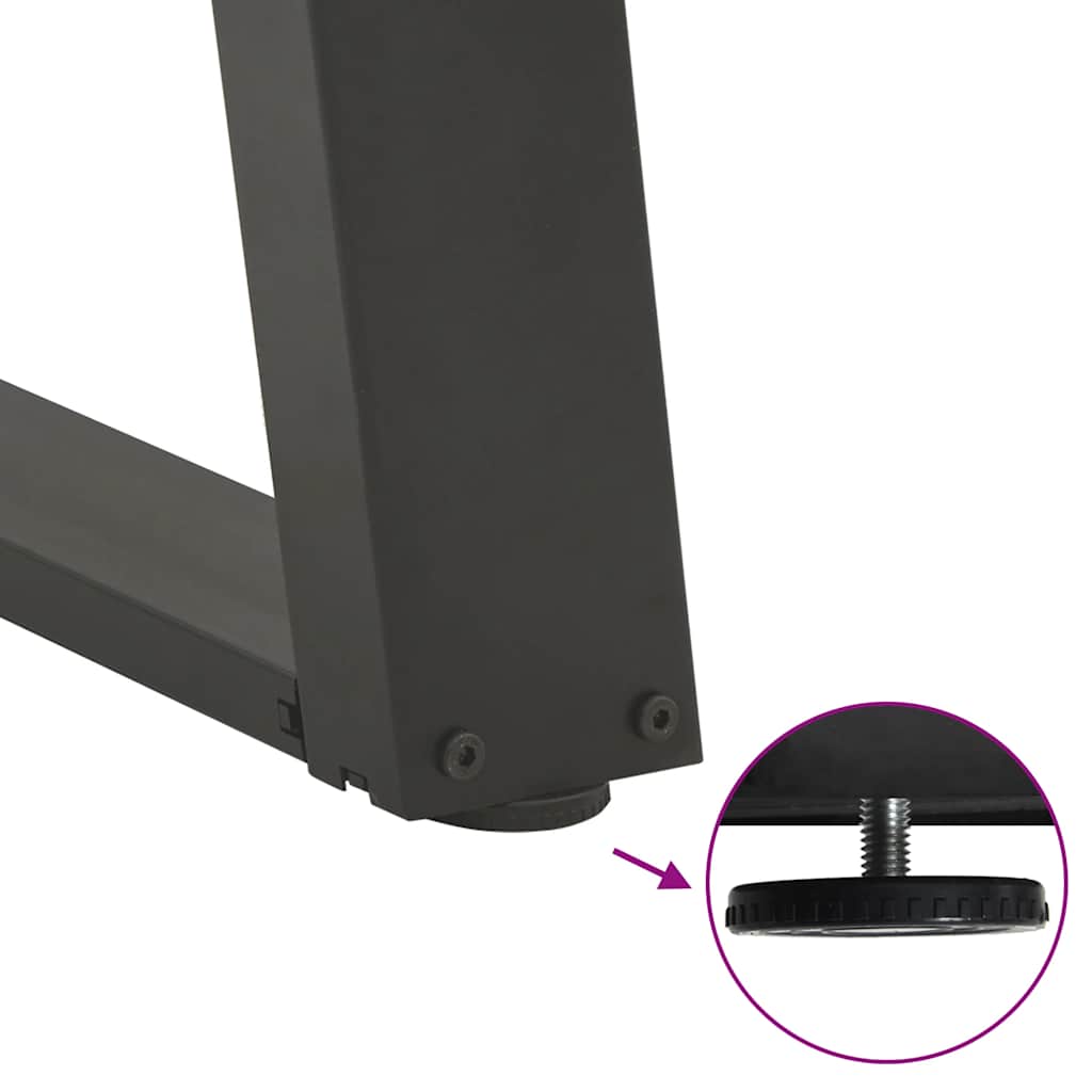Pieds de table basse forme de U 2 pcs anthracite 38x(42-43) cm - Pieds de table
