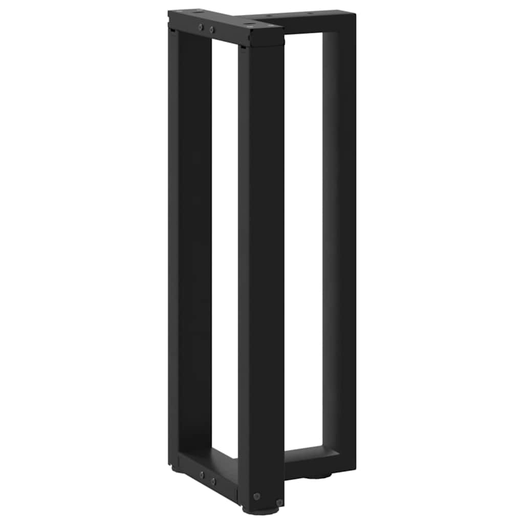 Pieds de table console forme de T 2 pcs noir 25x28x(72-73) cm - Pieds de table