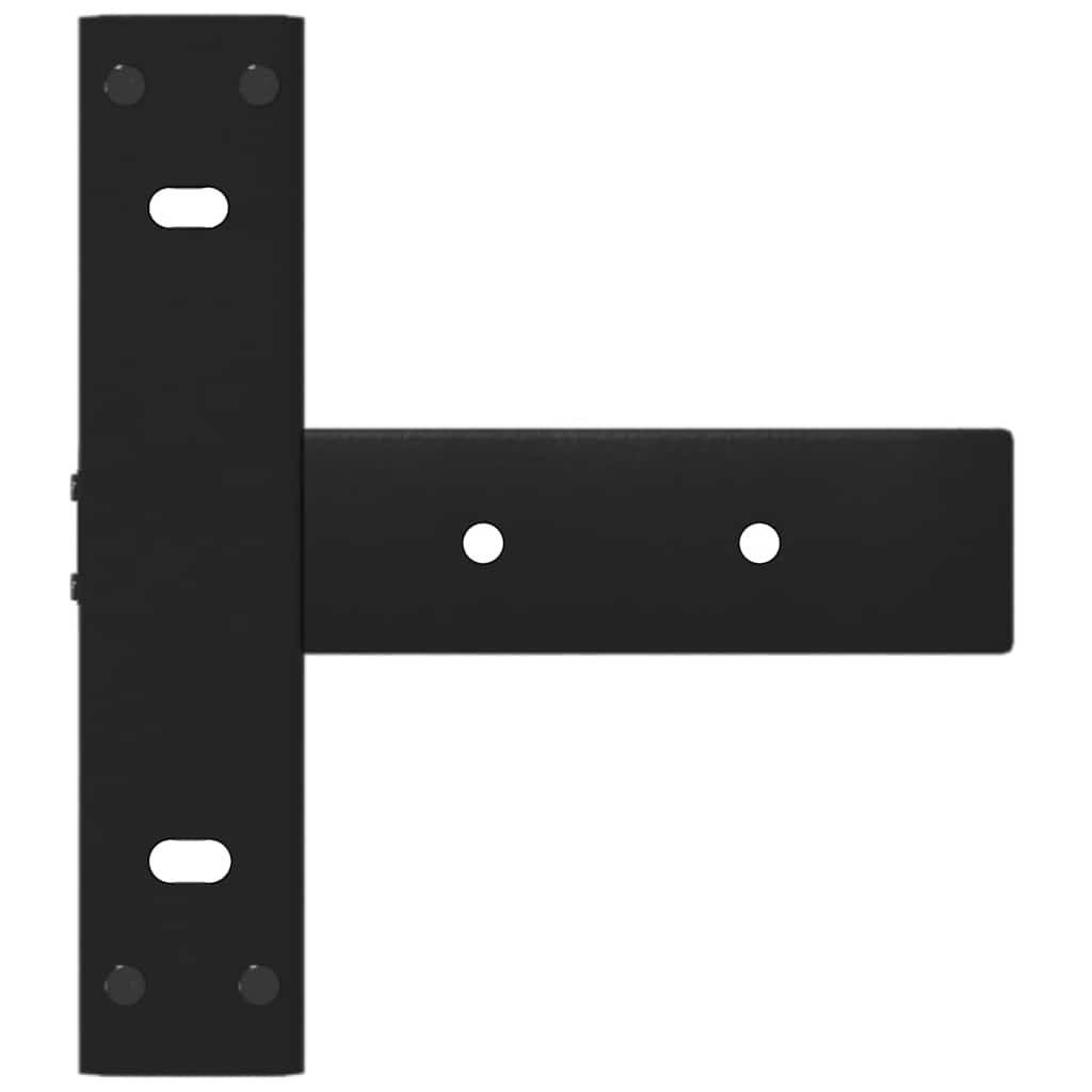 Pieds de table console forme de T 2 pcs noir 25x28x(72-73) cm - Pieds de table
