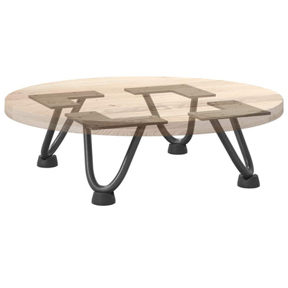 Pieds de table en forme d’épingle à cheveux 4 pcs anthracite - Pieds de table
