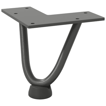 Pieds de table en forme d’épingle à cheveux 4 pcs anthracite - Pieds de table