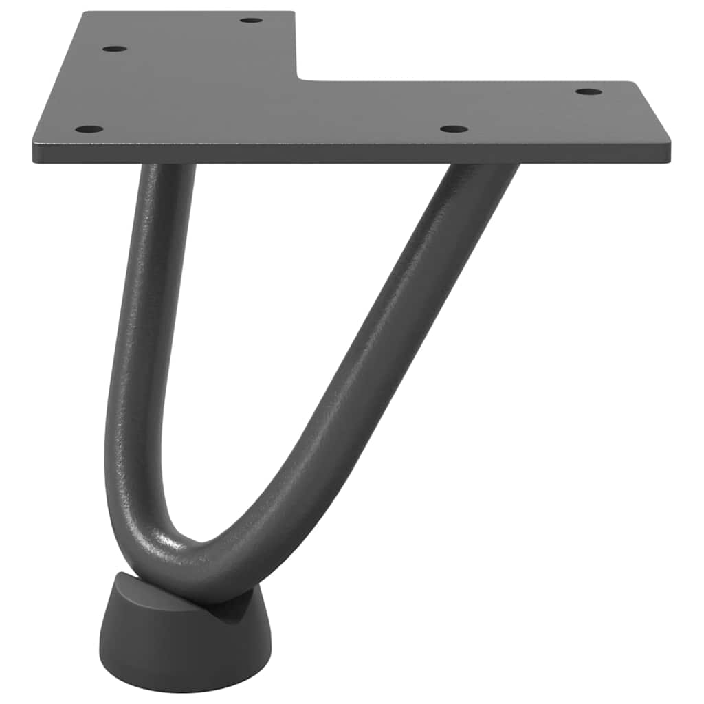 Pieds de table en forme d’épingle à cheveux 4 pcs anthracite - Pieds de table