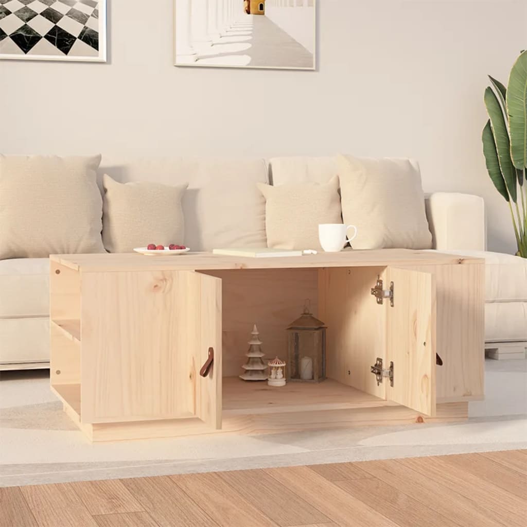 Table basse 100x50x41 cm Bois massif de pin - Tables basses