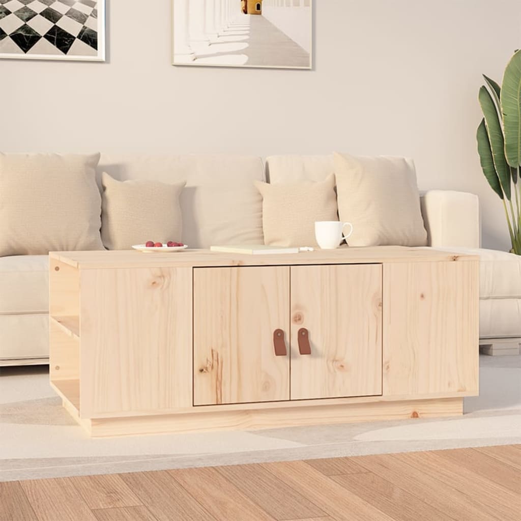 Table basse 100x50x41 cm Bois massif de pin - Tables basses