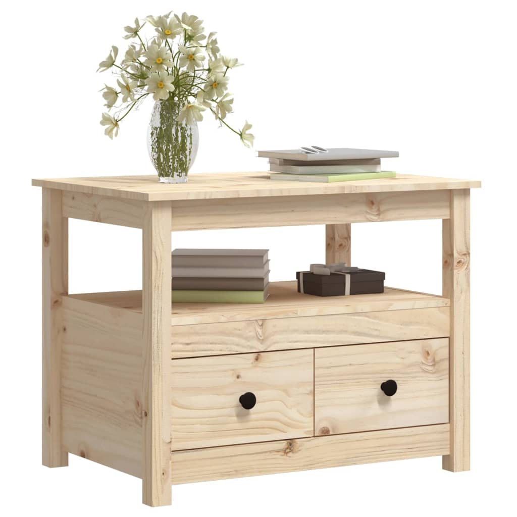 Table basse 71x49x55 cm Bois massif de pin - Tables basses
