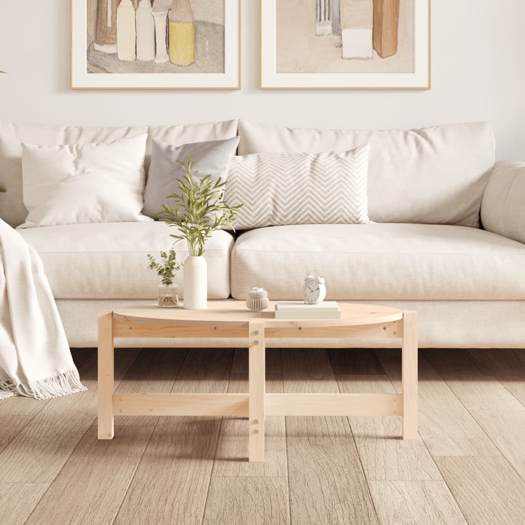 Table basse 87x48x35 cm Bois massif de pin - Tables basses