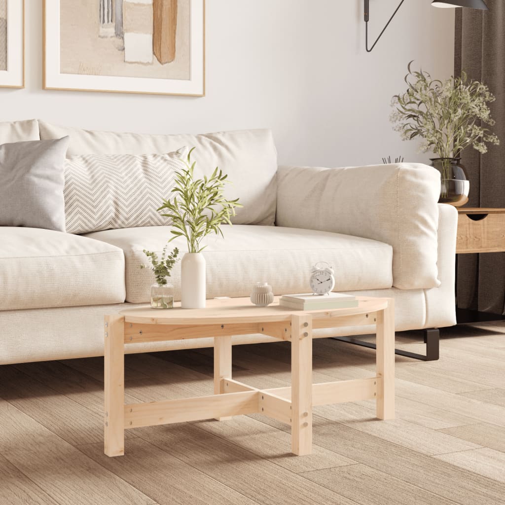 Table basse 87x48x35 cm Bois massif de pin - Tables basses