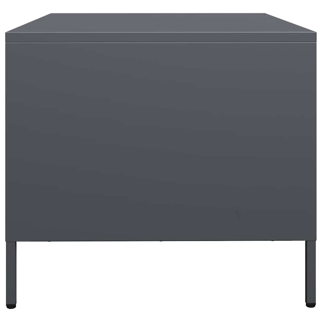 Table basse anthracite 68,5x50x43,5 cm acier laminé à froid - Tables basses