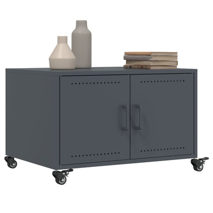Table basse anthracite 68x50x43,5 cm acier - Tables basses