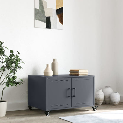 Table basse anthracite 68x50x43,5 cm acier - Tables basses
