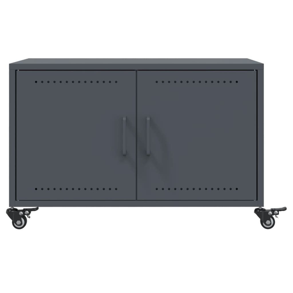 Table basse anthracite 68x50x43,5 cm acier - Tables basses