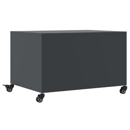 Table basse anthracite 68x50x43,5 cm acier - Tables basses