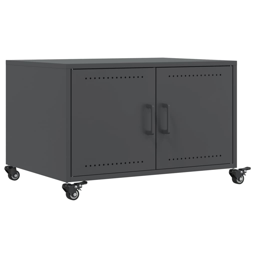 Table basse anthracite 68x50x43,5 cm acier - Tables basses